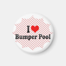 I love Bumper Pool Refrigerator Magnets