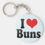 I Love Buns Key Chain