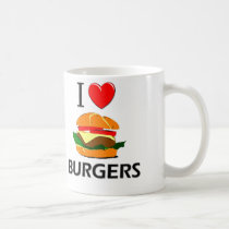 I Love Burgers mugs