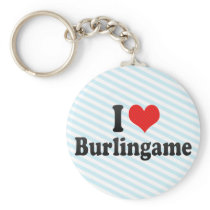 I Love Burlingame keychains