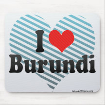 I Love Burundi Mousepad