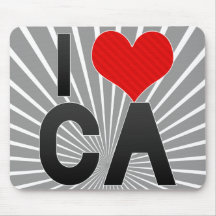 I Love CA Mouse Pads
