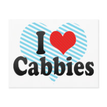 I Love Cabbies Postcard