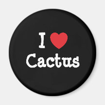 I love Cactus heart T-Shirt Fridge Magnet