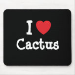 I love Cactus heart T-Shirt Mouse Mats