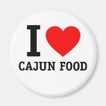 I Love Cajun Food Fridge Magnets