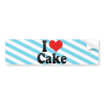 I Love Cake Bumper Stickers