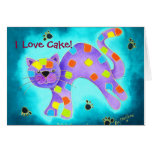 I Love Cake! Greeting Card
