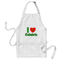 I Love Calabria Italy Aprons
