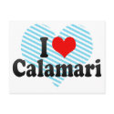 I Love Calamari postcards