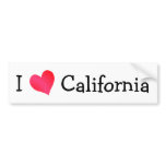 I Love California bumper stickers