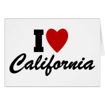 I Love California Cards
