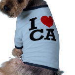 I Love California Design Doggie Tee