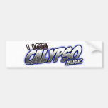 I Love CALYPSO music Bumper Stickers
