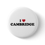 I Love Cambridge Massachusetts Button