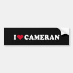 I LOVE CAMERAN BUMPER STICKERS