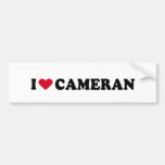 I LOVE CAMERAN BUMPER STICKERS