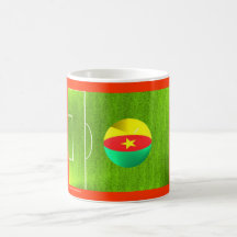 I Love Cameroon football soccer flag mug