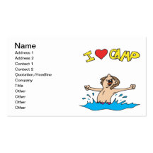 I Love Camp 2 Business Card