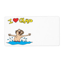 I Love Camp 2 Custom Shipping Label