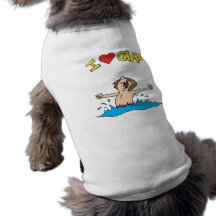 I Love Camp 2 Dog Tee Shirt