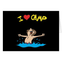 I Love Camp 2 Greeting Card