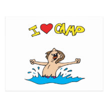 I Love Camp 2 Postcard