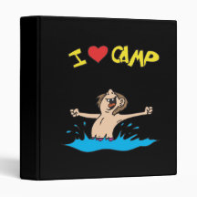 I Love Camp 2 Vinyl Binder