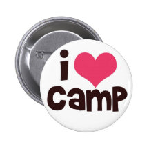 I Love Camp Button