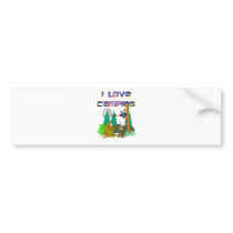 I Love Camping Bumper Stickers