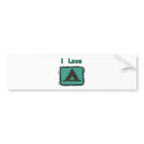 I Love Camping Bumper Sticker