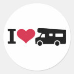 I love camping - camper sticker