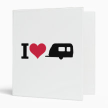 I love camping - caravan binder