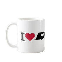 I love camping - caravan coffee mug