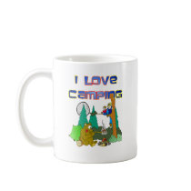 I Love Camping Coffee Mugs