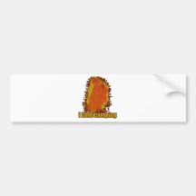 I Love Camping Smouldering Smoke Bumper Sticker