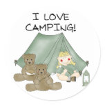 I Love Camping  Stickers