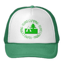 I love camping trucker hats
