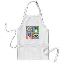 I Love Canaan Dogs Apron