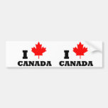 I Love Canada 2-in-1 Bumper Sticker