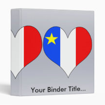 I Love Canada Acadia Vinyl Binder
