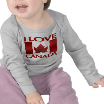 I Love Canada Baby Tee Organic Baby Canada Shirt