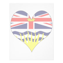 I Love Canada British Columbia Letterhead