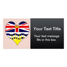 I Love Canada British Columbia Photo Greeting Card
