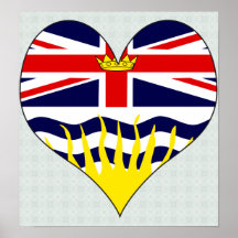 I Love Canada British Columbia Poster