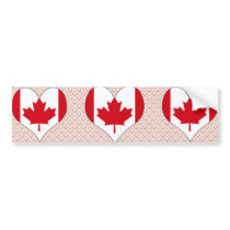 I Love Canada Bumper Sticker