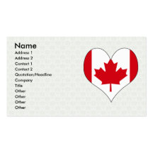 I Love Canada Business Cards