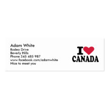 I love Canada Business Cards