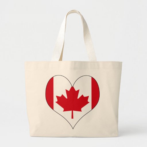 I Love Canada Canvas Bag