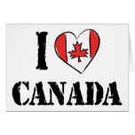 I Love Canada Greeting Card